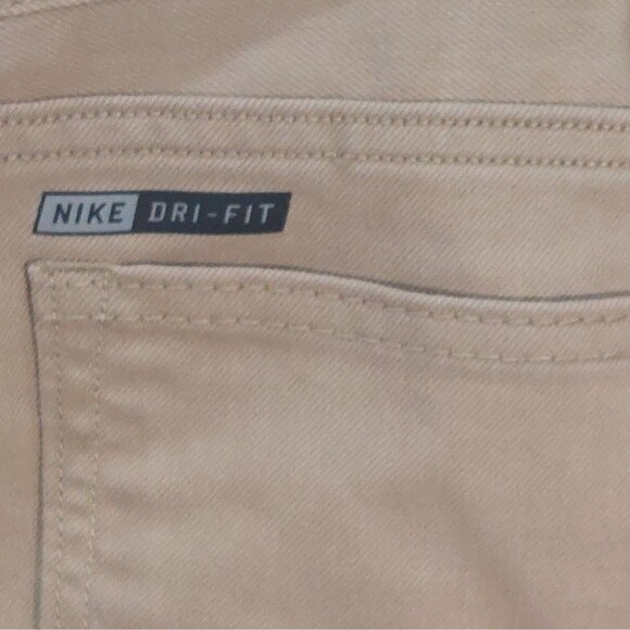 Hurley Nike Dri-Fit Men's 38x30 84 Slim Fit Pants Tan Twill Breathable Stretch - Picture 5 of 14
